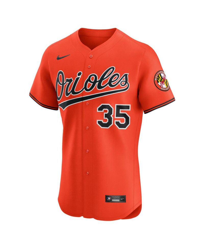 Men's Adley Rutschman Orange Baltimore Orioles Alternate 2 Elite Jersey
