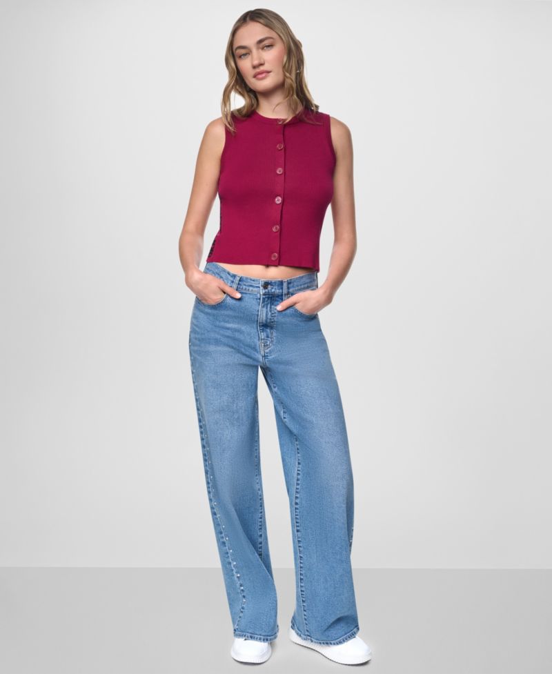 Women's Sleeveless Crewneck Sweater
