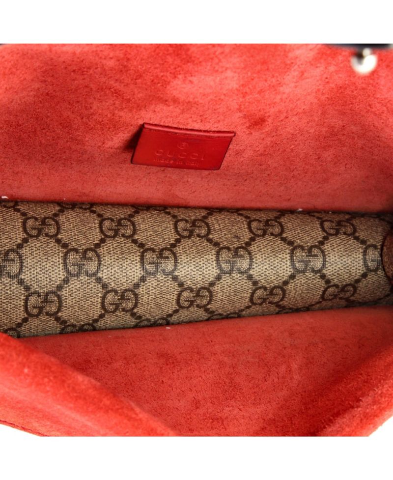 Small Dionysus Bag GG Coated Canvas with Crystal Embellished Metal