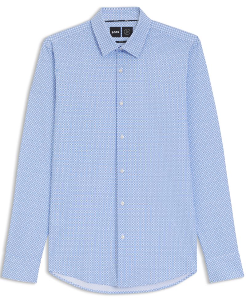 Men’s Performance-Stretch Slim-Fit Dress Shirt