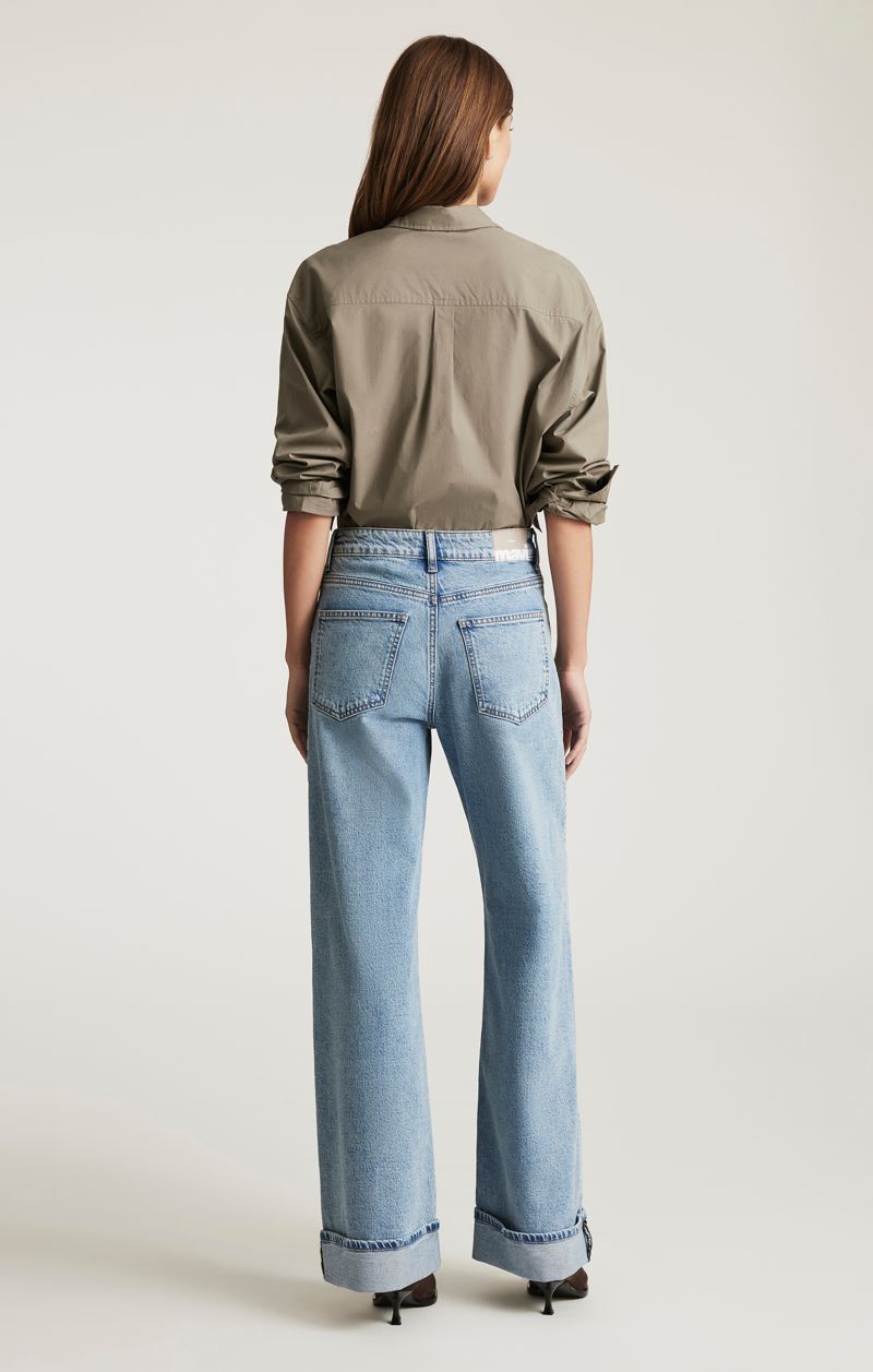 Women's Florida Mid Rise Wide Leg Jeans