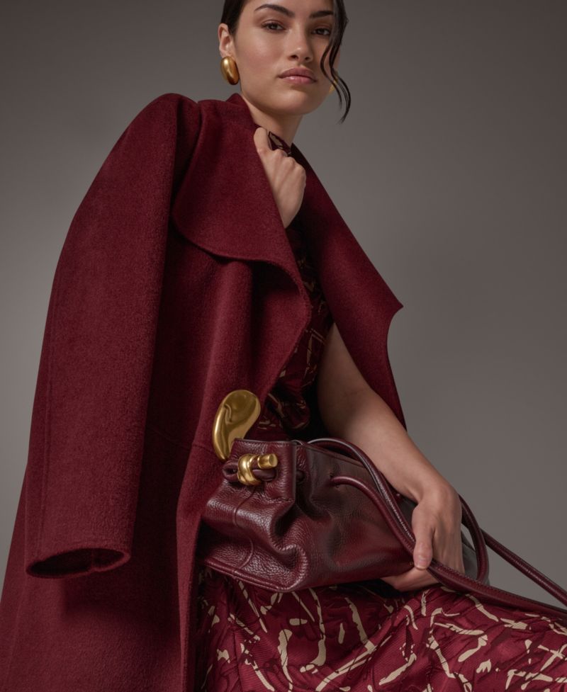 Women's Wool-Blend Oversized Coat