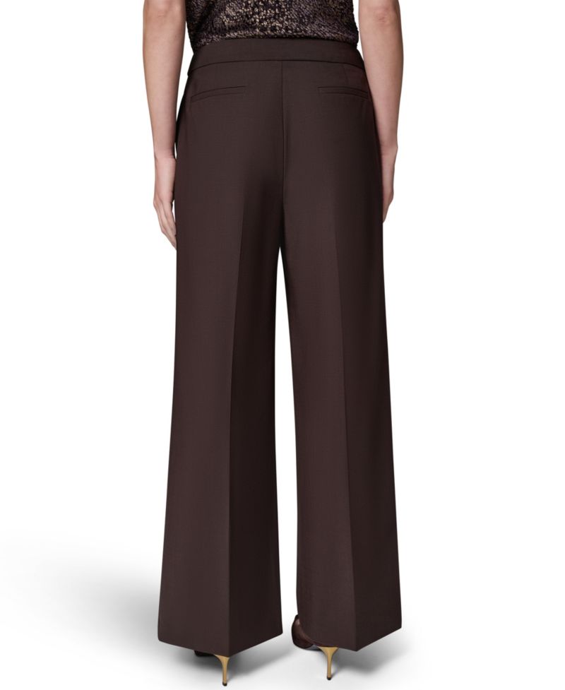 Women's High-Waist Wide-Leg Pleated Trousers