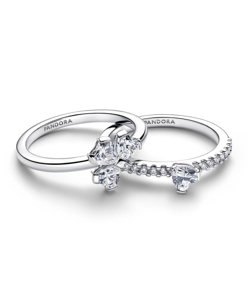 Sparkling Lucky Clover Splittable Ring