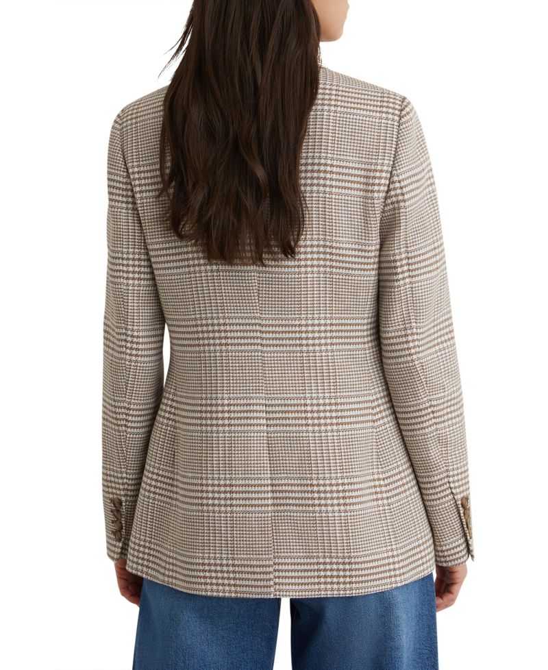 Women's Maxwell Double-Breasted Check Blazer