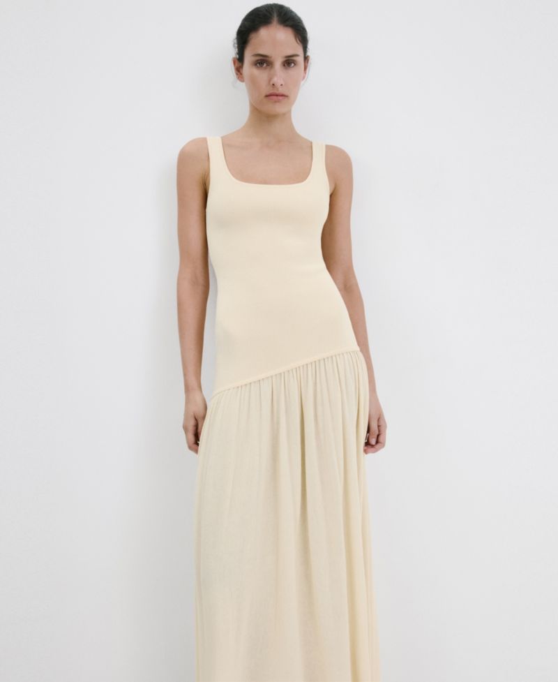Women's Asymmetrical-Cut Knit Dress