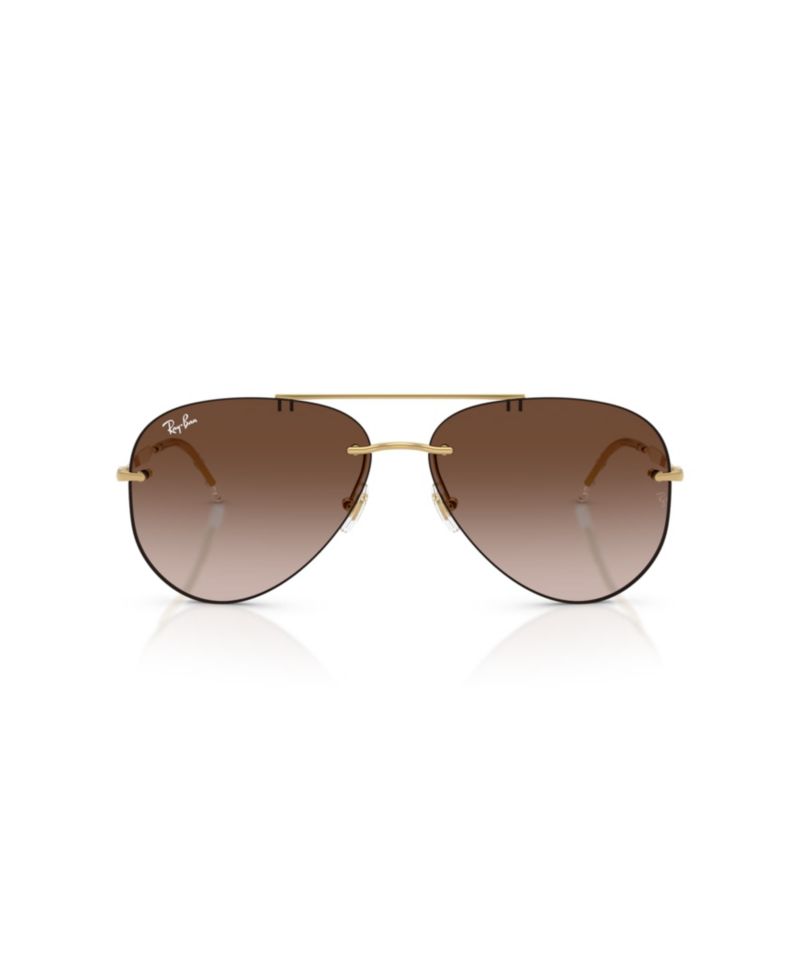 Rimless Aviator Metal-Frame Sunglasses RB3791