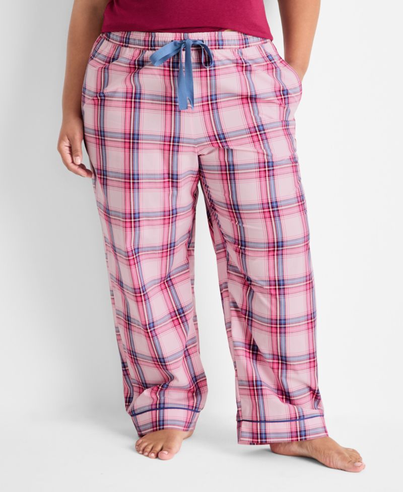 Women's Poplin Pajama Pants, XS-3X