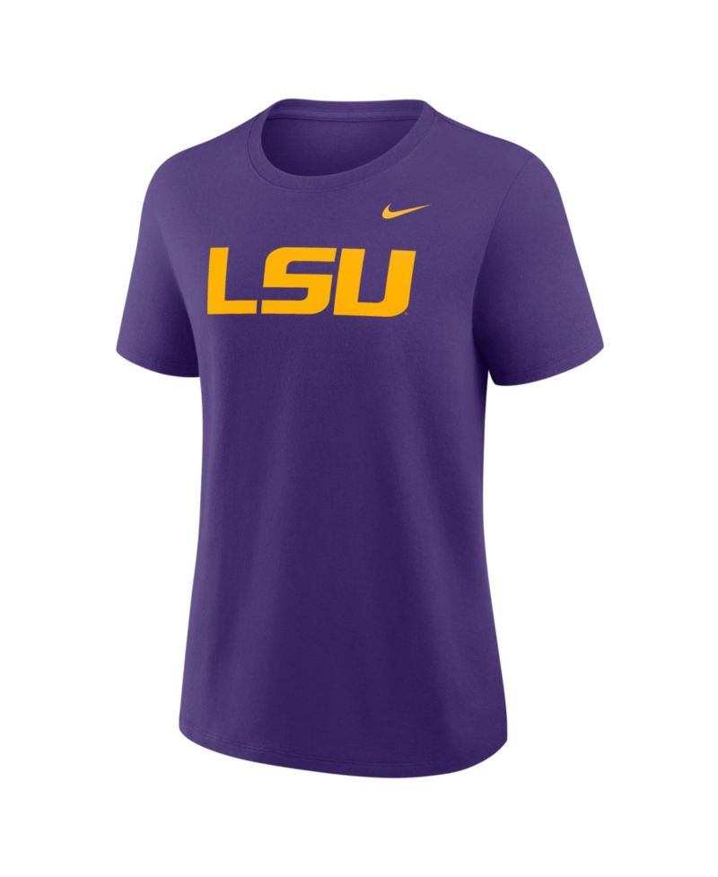 Women's Purple LSU Tigers Primary Logo T-Shirt