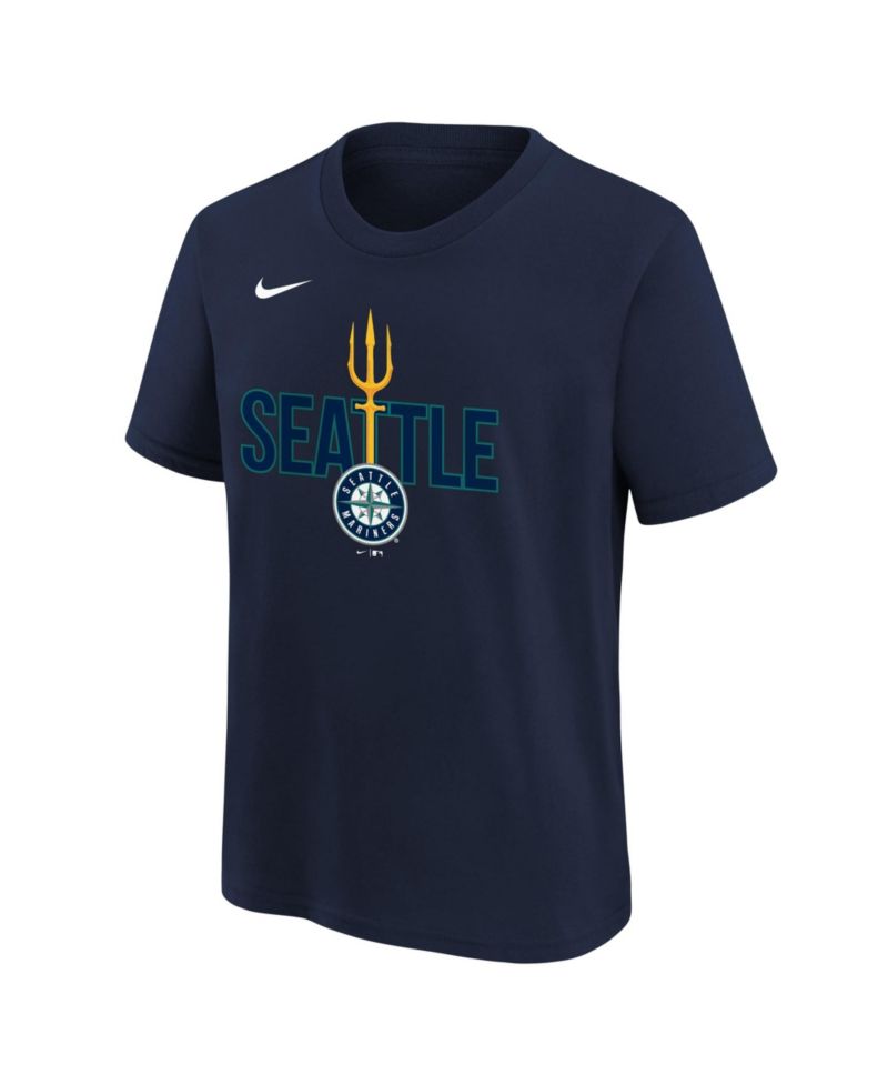 Big Boys and Girls Navy Seattle Mariners Hometown Collection T-Shirt