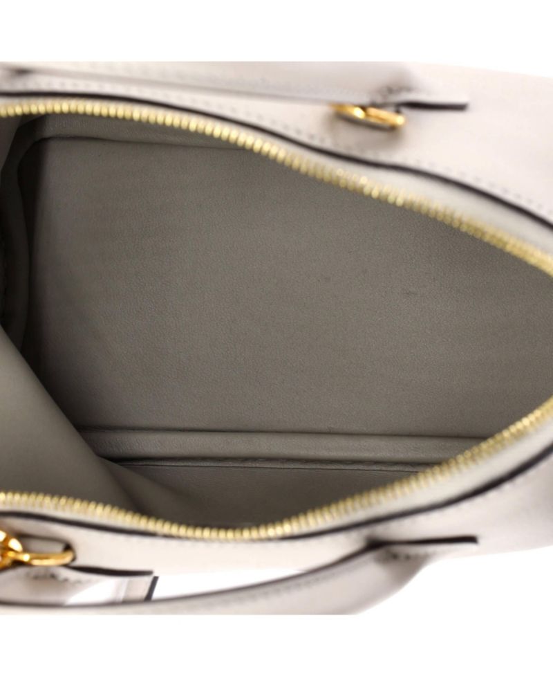 HERM&Eacute;S Mini Bolide 1923 Crossbody Top Handle Leather Shoulder Bag