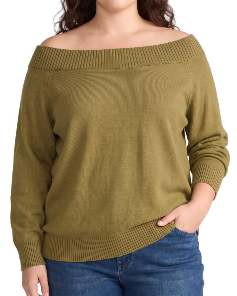 Plus Size Noomi Cold Shoulder Sweater