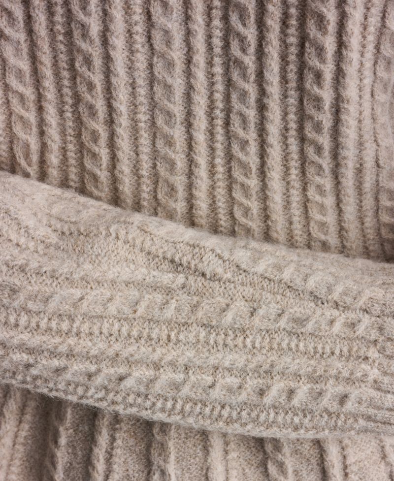 Women's Peplum Cable-Knit Cardigan Sweater