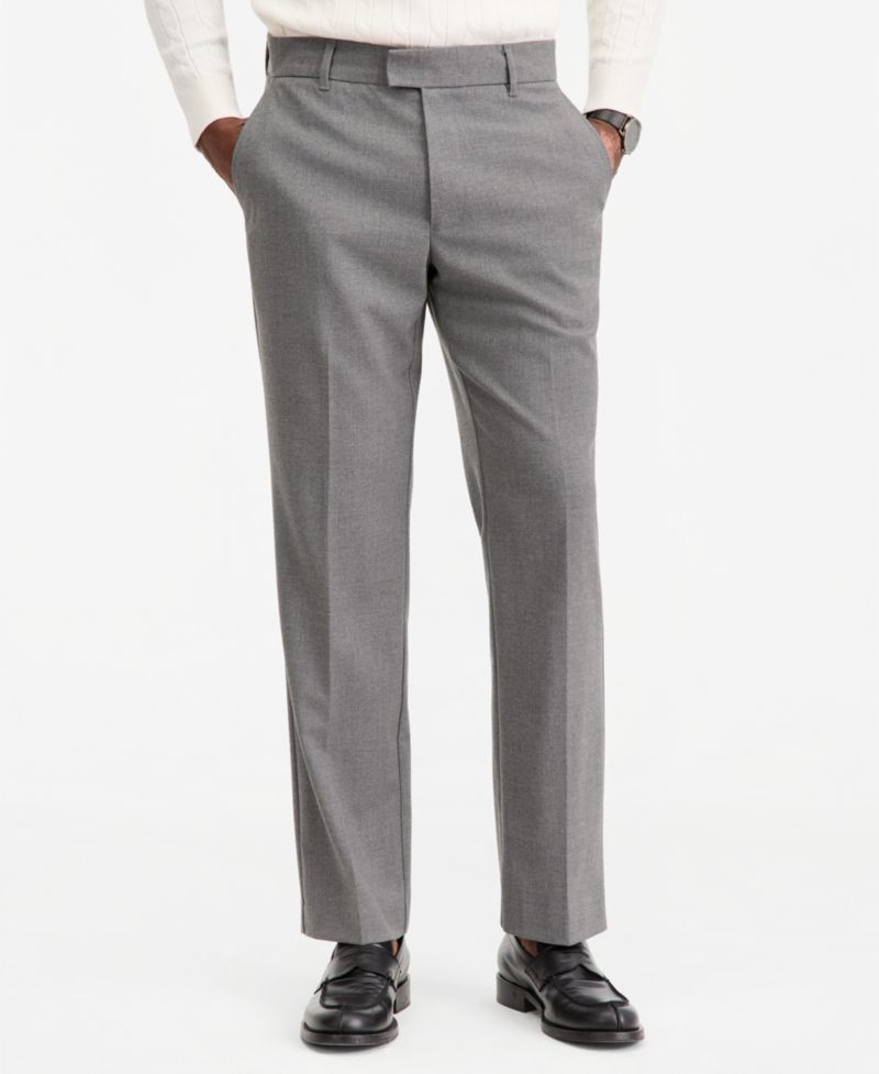 Men's Wool-Blend Flat-Front Pants, Macy's Exclusive
