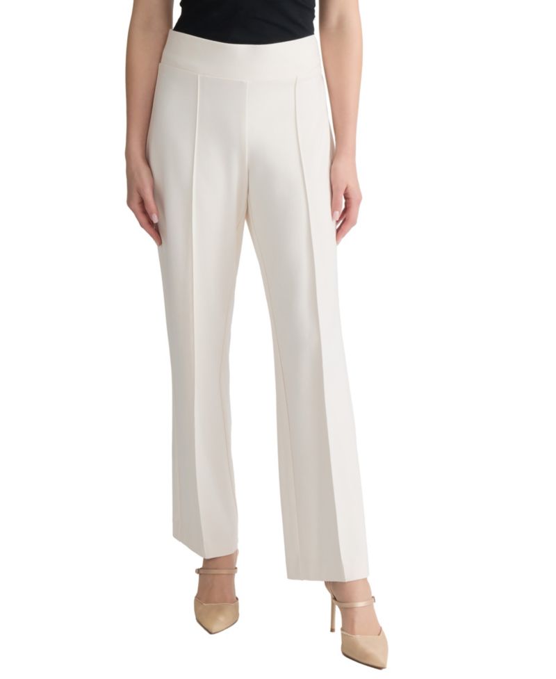 Women's Mid-Rise Pull-On Pintuck Trouser