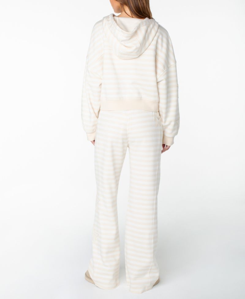 Women's Fringing Reefs Striped Full-Zip Hoodie