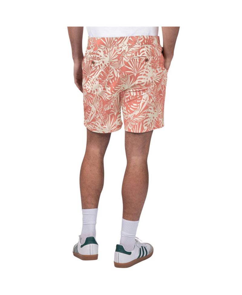 Men's Red Kansas City Chiefs Sandwashed Monstera Print Amphib Shorts