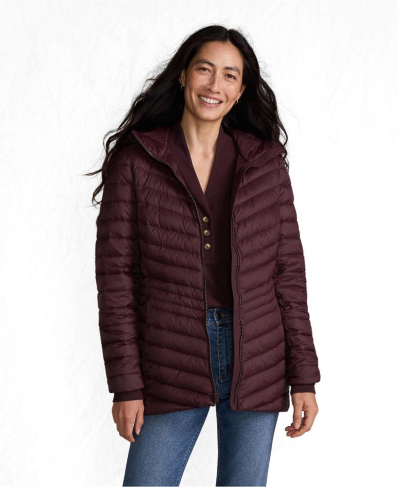 Women's Wanderweight Packable Down Long Jacket
