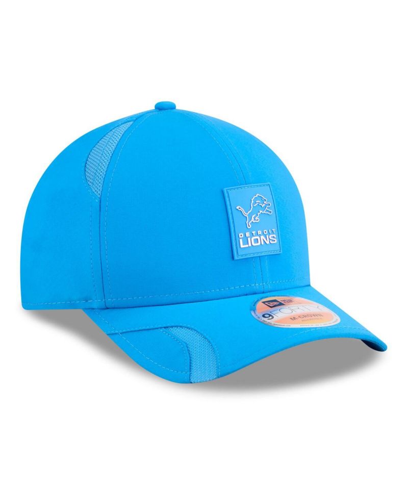 Men's Blue Detroit Lions 2025 Sideline M-Crown 9FORTY Adjustable Hat