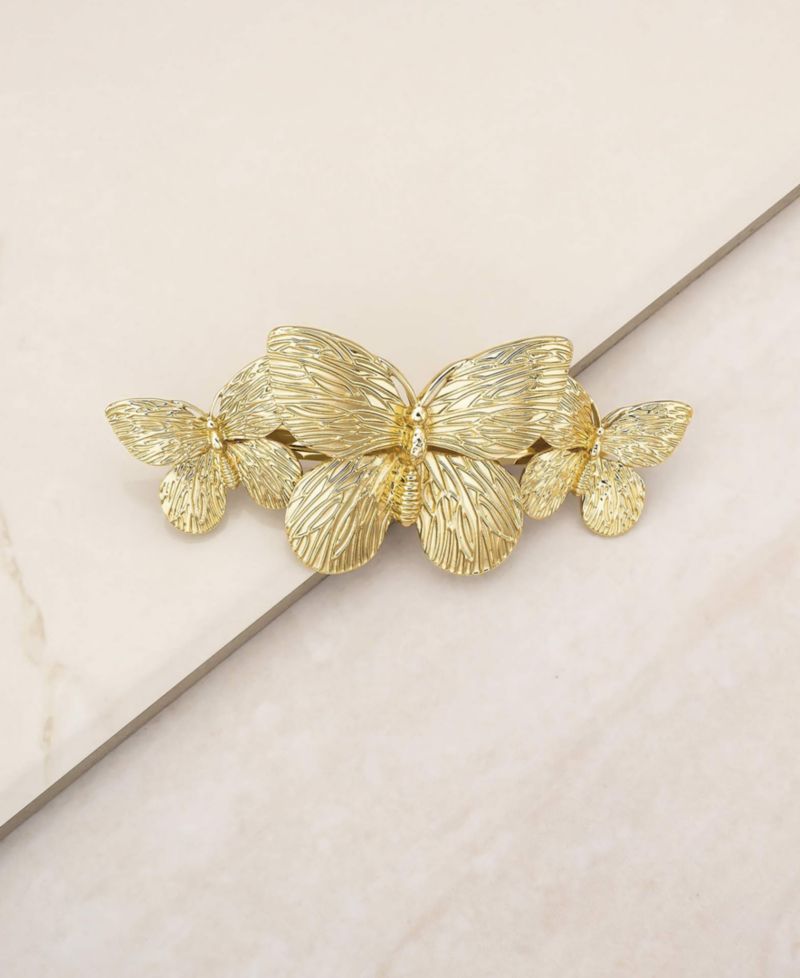 Gimme Butterflies Gold-Tone Hair Clip