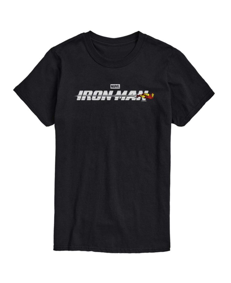 Men's Iron Man Logo Short-Sleeve Graphic T-Shirt