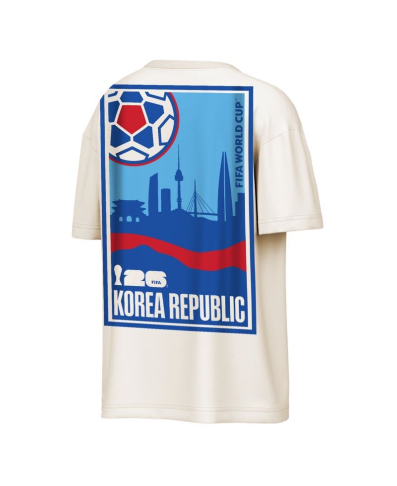 Men's Natural FIFA World Cup 2026 South Korea Post Card T-Shirt