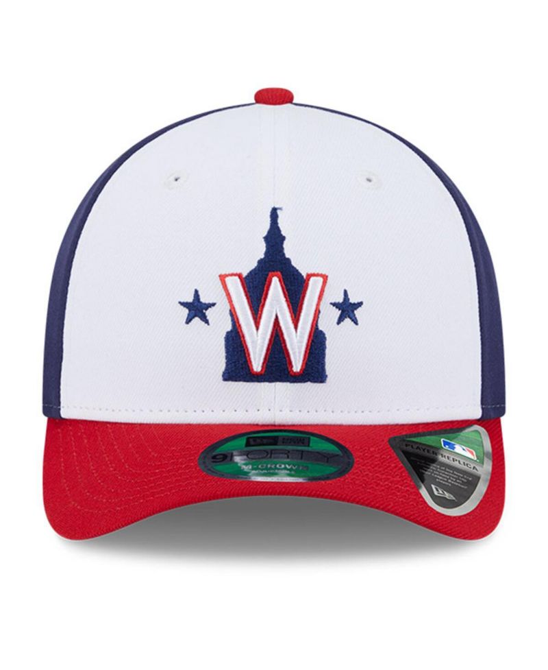 Men's White Washington Nationals Player Replica 9FORTY Adjustable Hat