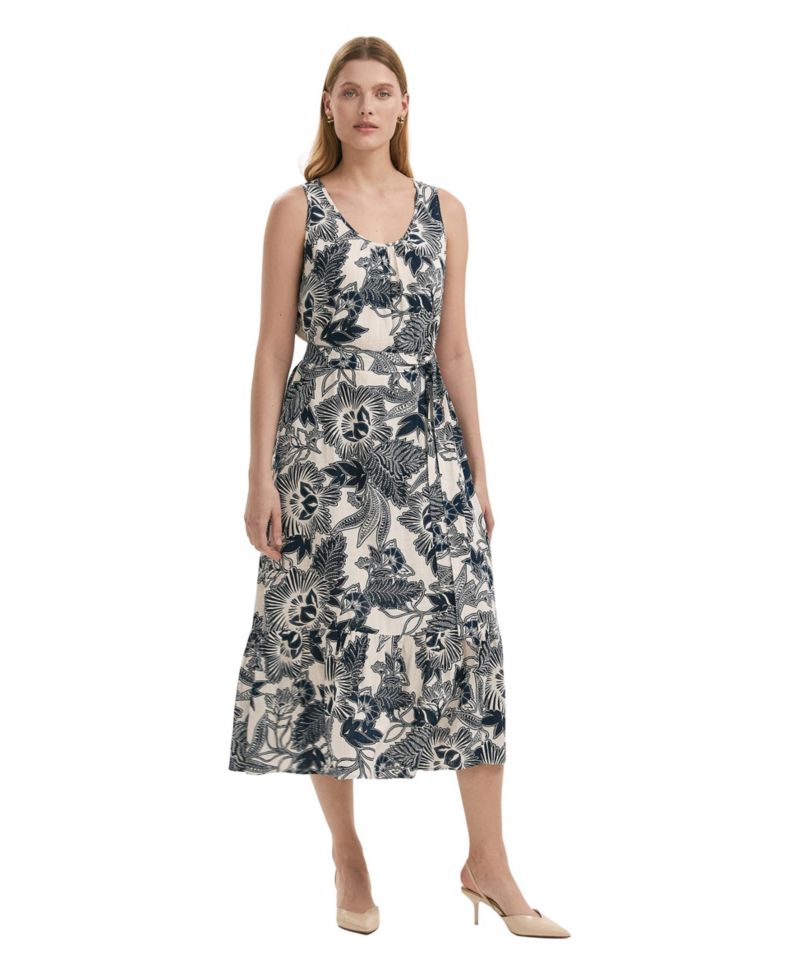 Women's Marta Floral Tiered Midi Dress