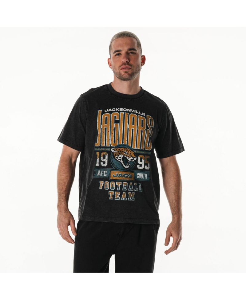 Men's and Women's Black Jacksonville Jaguars Band T-Shirt