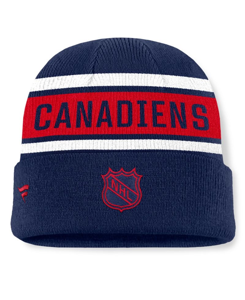Men's Navy/Red Montreal Canadiens Heritage Cuffed Knit Hat