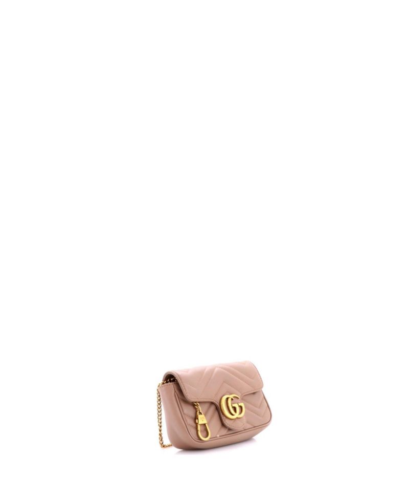 Super Mini GG Marmont Flap Bag Matelasse Leather