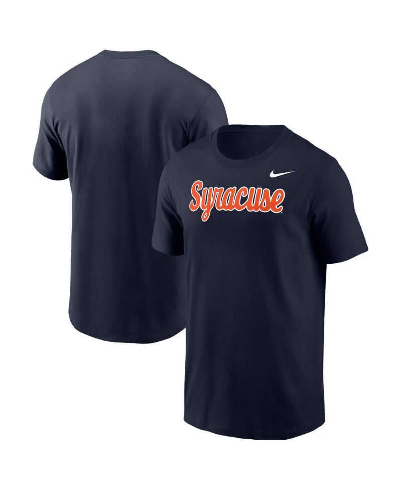 Men's Navy Syracuse Orange Script T-Shirt
