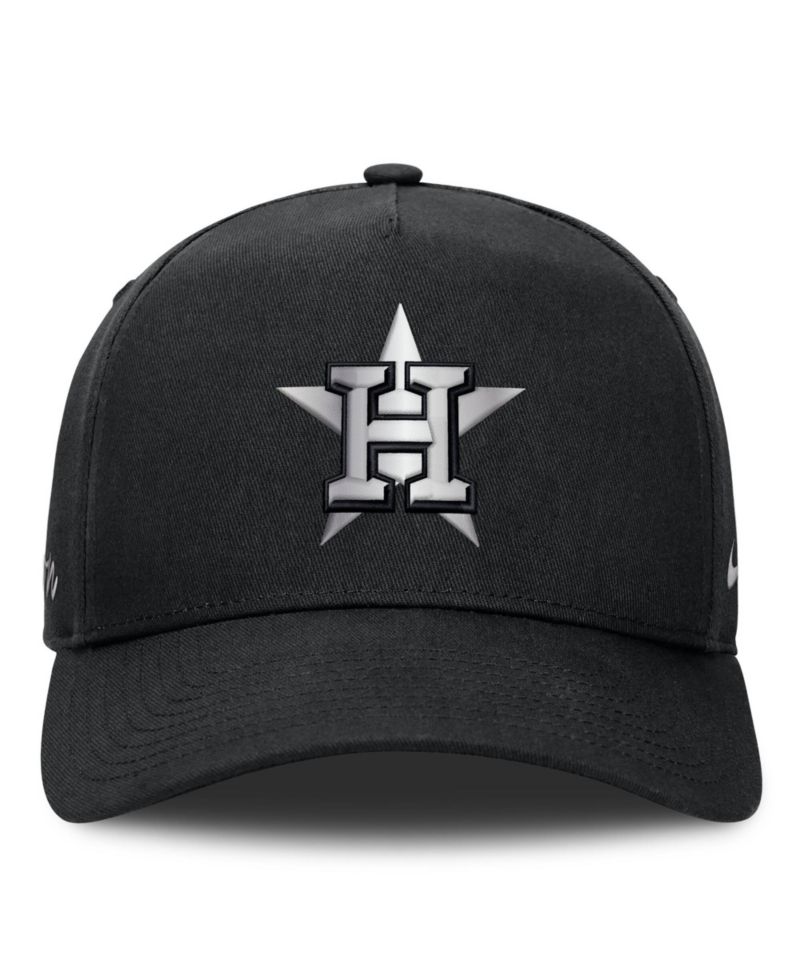 Men's Black Houston Astros Rise Dri-FIT A-Frame Adjustable Hat