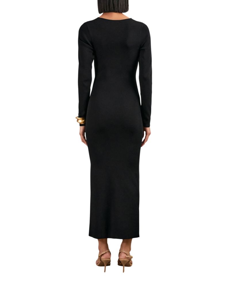 Women's Sophia Long-Sleeve V-Neck Midi Wrap Dress