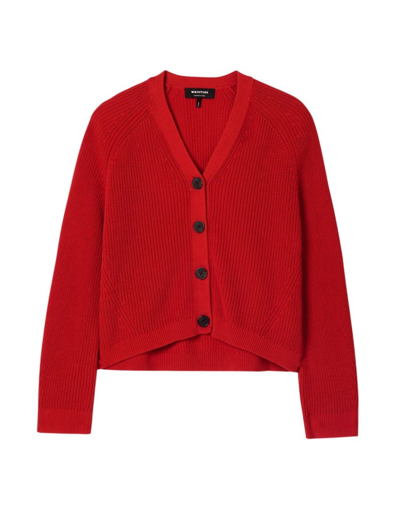Women's Cotton V-Neck Cardigan