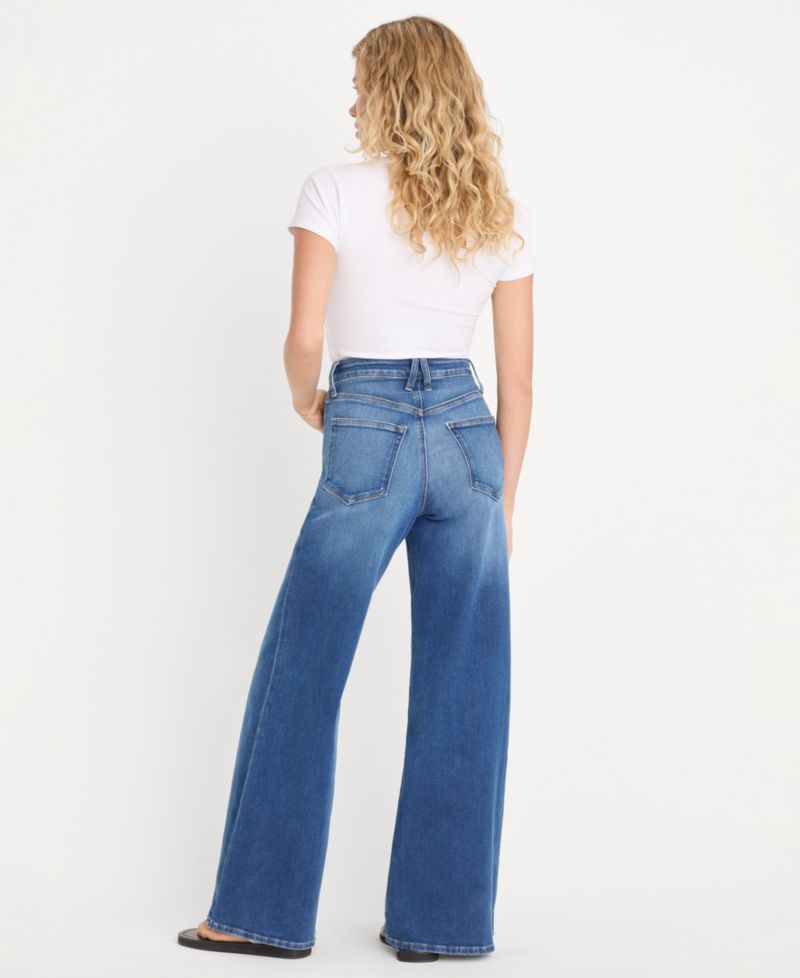 Petite Soft Tech Good Waist Palazzo Jeans