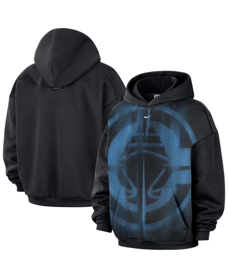 Men's Black La Clippers 2026 Standard Issue Practice Icon Fleece Pullover Hoodie