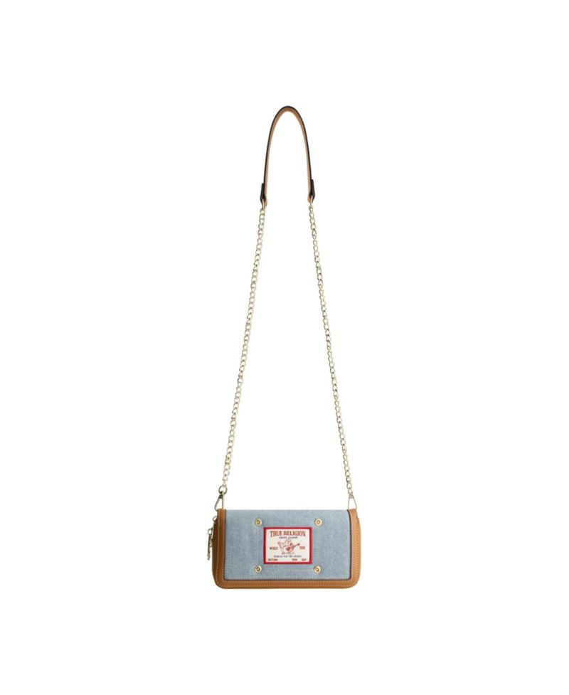 Buddha Patch Double Zip Chain Wallet