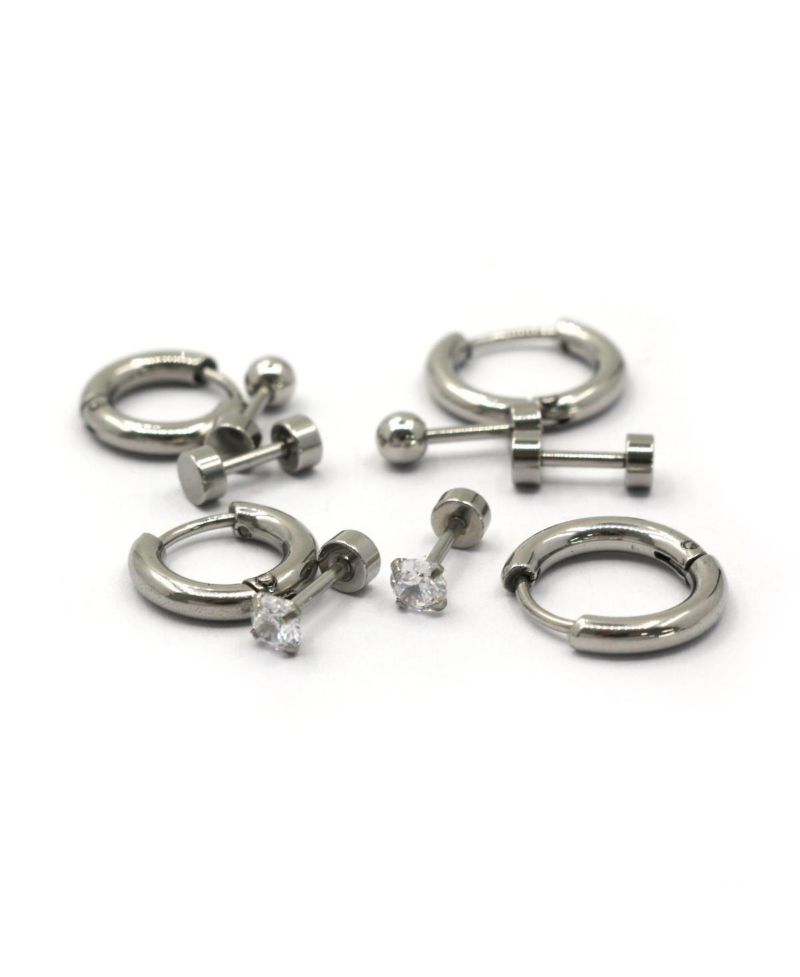 Stainless Steel Earrings: Hoops and Studs