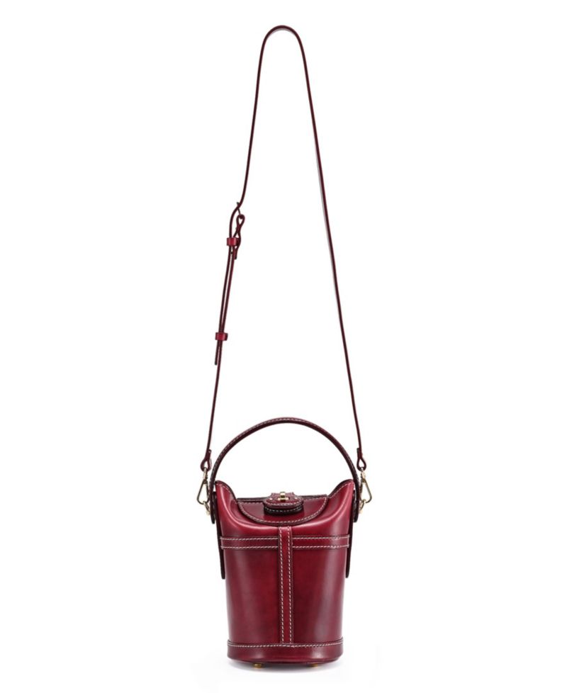 Begonia Vintage Bucket Crossbody Bag