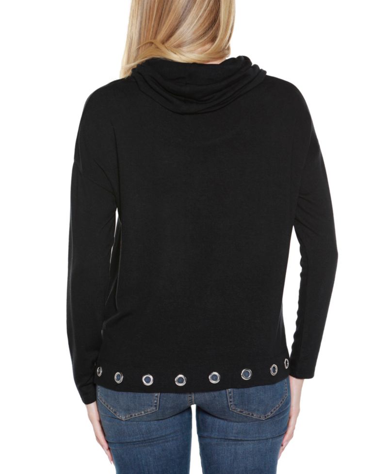 Women's Hacci Cowl Neck Knit Top