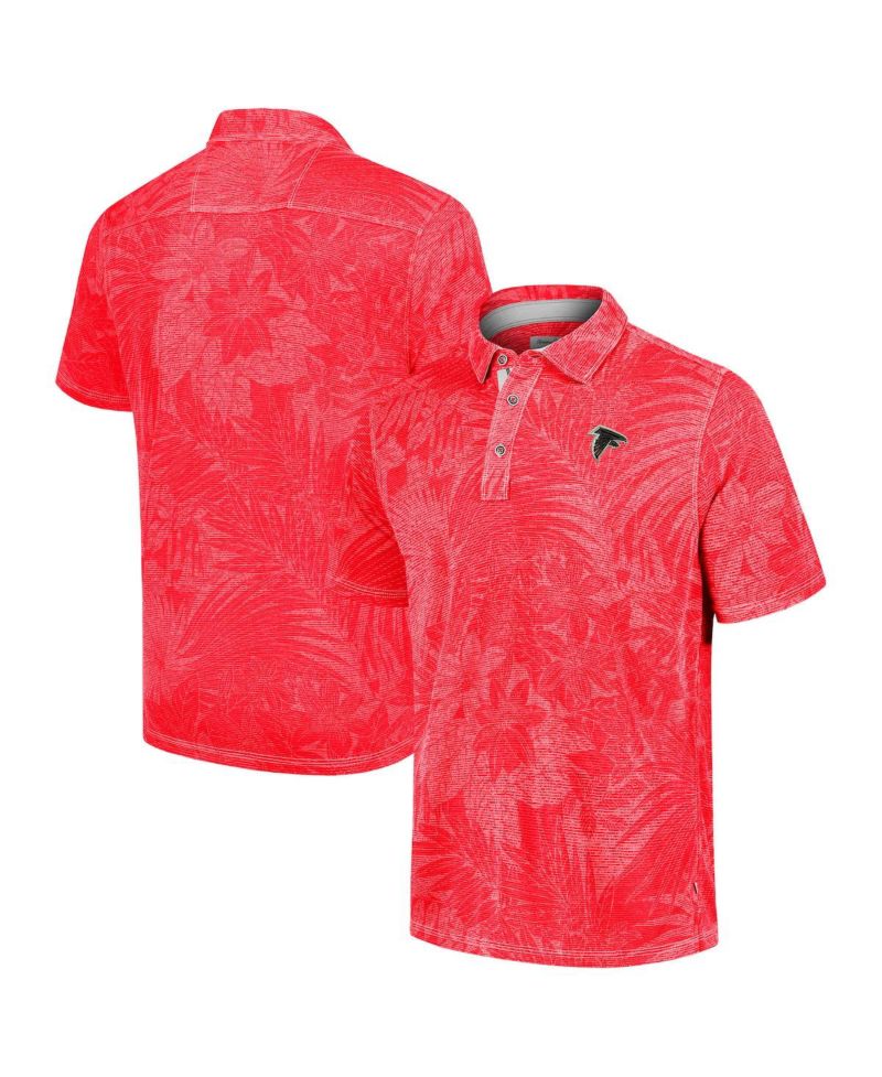 Men's Red Atlanta Falcons Sport Santiago Paradise Polo Shirt