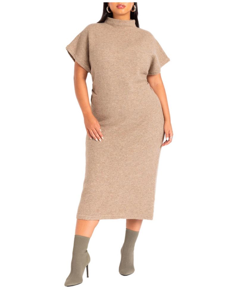 Women's Short Sleeve Sweater Dress