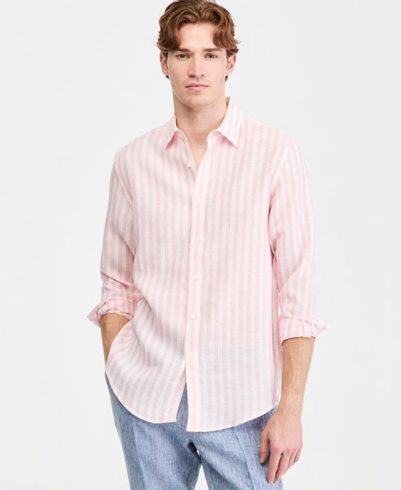 Men's Long-Sleeve Resort Linen Shirt