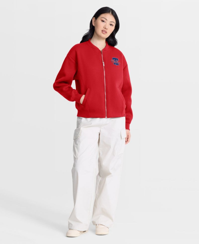 Women's Philadelphia Phillies Rage Against Full-Zip Oversized Fleece Jacket