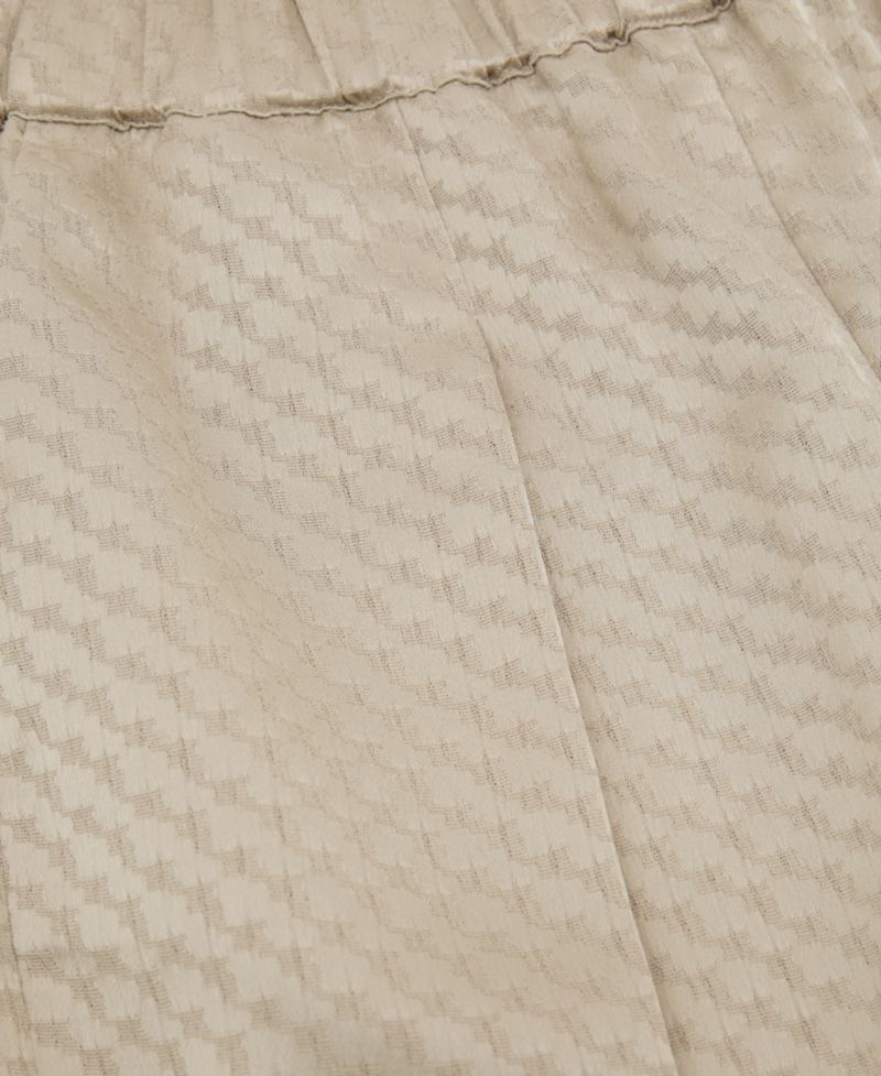 Petite Dia Jacquard Pleated Tapered Pants