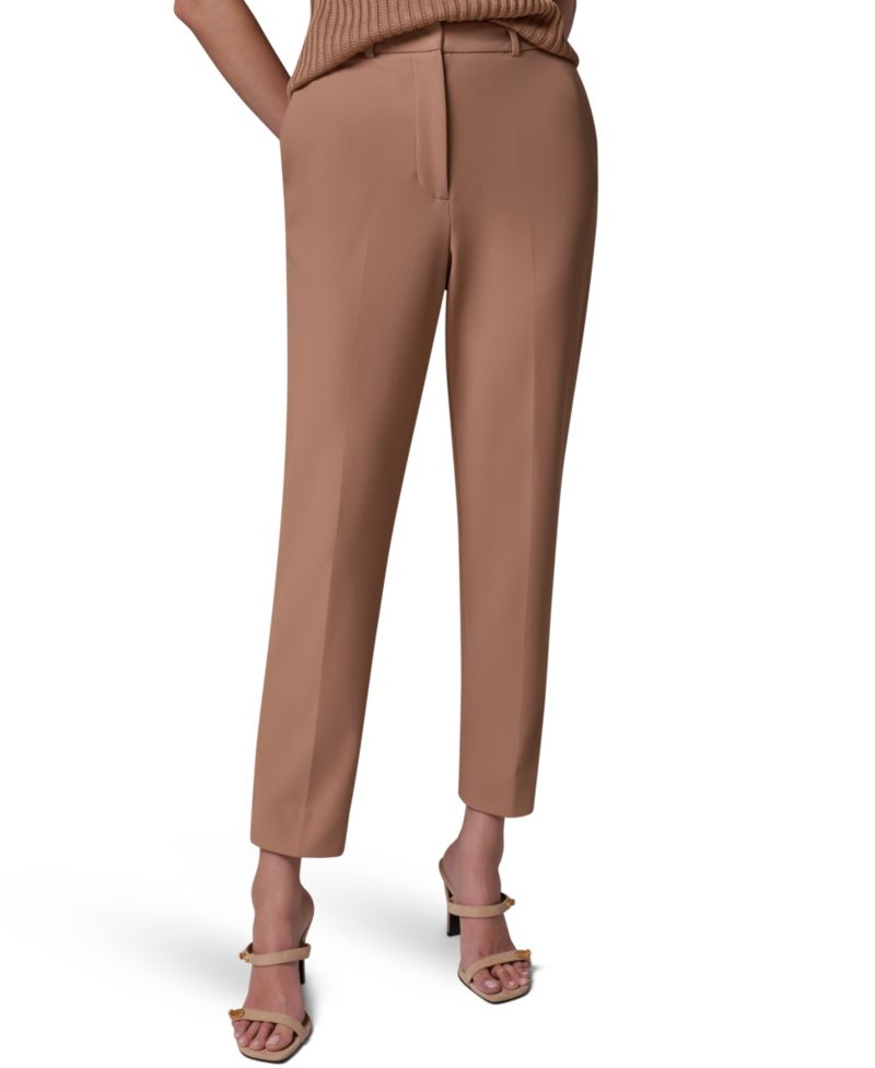 Women's Straight-Leg Flat-Front Pants