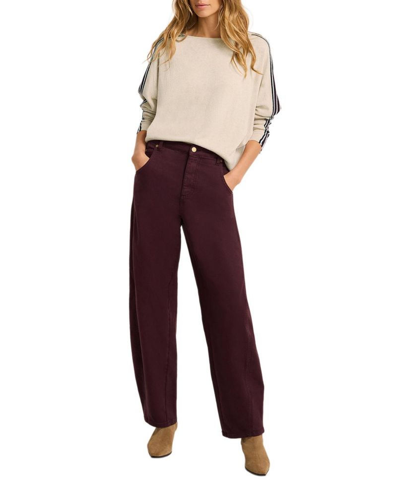 Women's Cotton-Blend Batwing Sweater