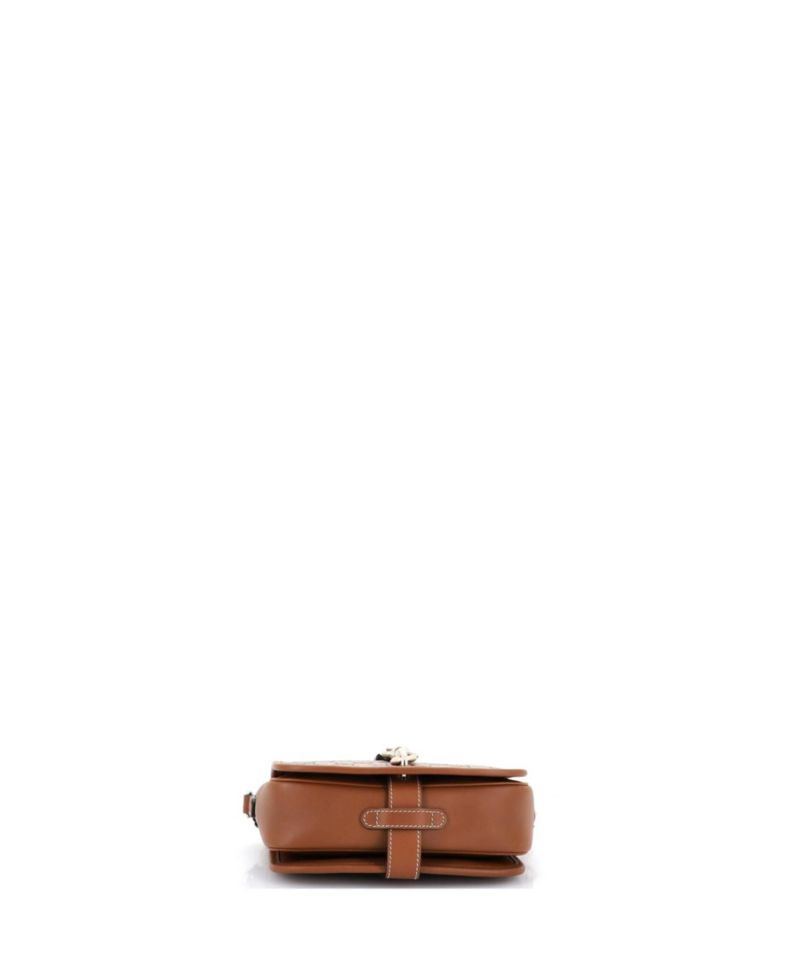 Mini GG Emblem Flap Crossbody Bag GG Coated Canvas