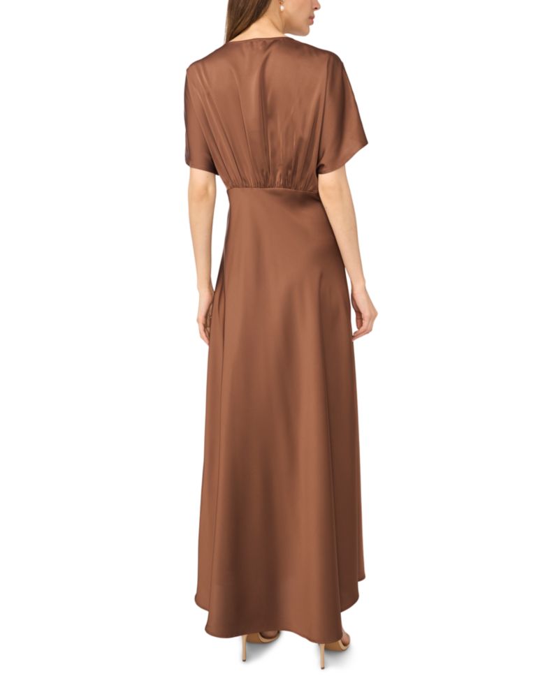 Women's V-Neck Dolman-Sleeve Maxi Dress